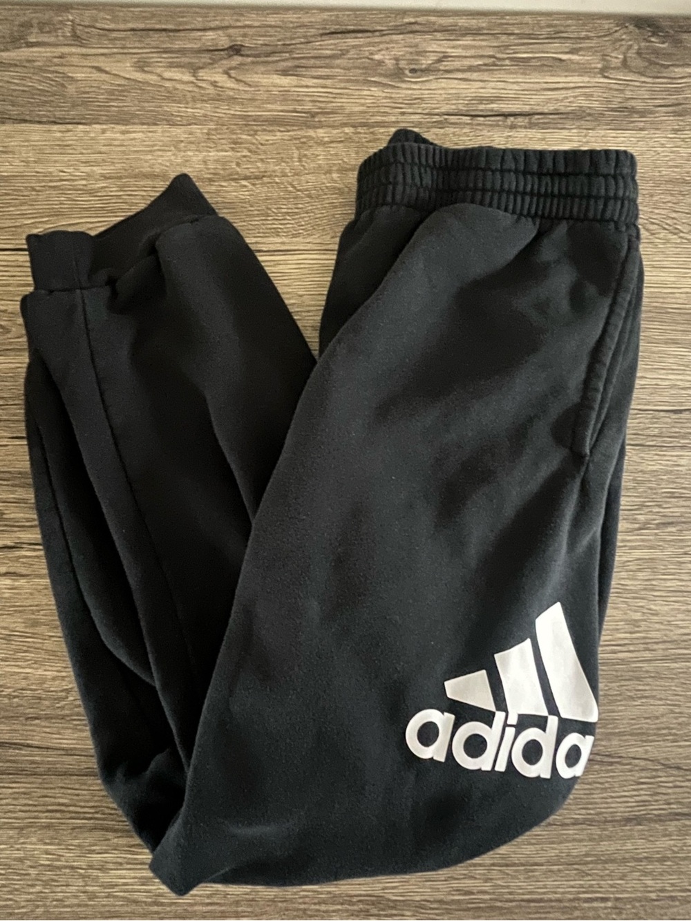 Adidas Boys Black Fleece  Tapered Jogger Size Xl+ 18-20